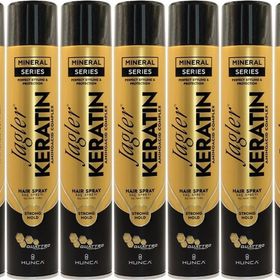 Jagler Keratin Strong Hold-Minarelli Ekstra Sert Keratinli 9x400 ml Saç Spreyi