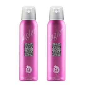 Jagler Pembe 2x150 ml Kadın Sprey Deodorant