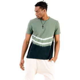 JAHR MARC Batik Yıkamalı Yeşil Erkek T-Shirt