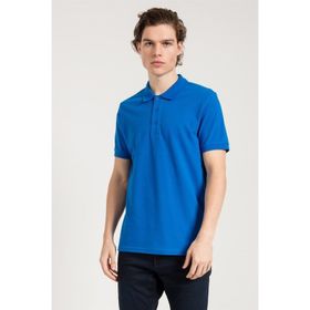 JAHR MARC Mavi Polo Yaka Erkek T-Shirt