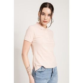 JAHR MARC Pembe Slim Fit Polo Yaka Kadın T-shirt