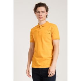 JAHR MARC Sarı Klasik Polo Yaka Erkek T-shirt