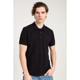 JAHR MARC Siyah Polo Yaka Erkek T-shirt