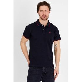 JAHR MARC Siyah Polo Yaka Erkek T-shirt