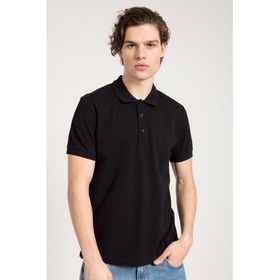 JAHR MARC Siyah Polo Yaka Erkek T-shirt