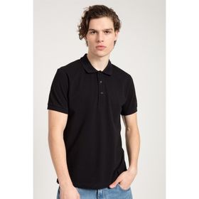 JAHR MARC Siyah Polo Yaka Erkek T-shirt