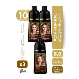 Jaja Açık Kumral 3x300 ml Beyaz Kapatıcı Şampuan