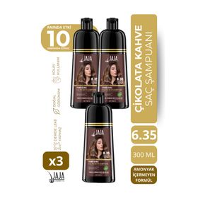 Jaja Çikolata Kahve 3x300 ml Beyaz Kapatıcı Şampuan