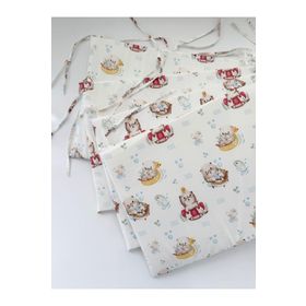 Jaju Baby 60 x 120 Sevimli Kedi Beşik Kenar Koruyucu