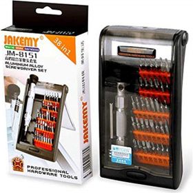 Jakemy JM-8151 Aliminyum Alaşım 38 parça Tornavida Set
