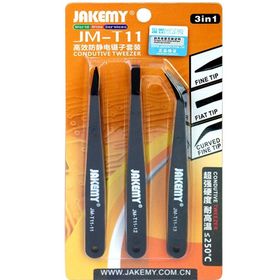 Jakemy JM-T11 İletken Cımbız 3 Parça Set