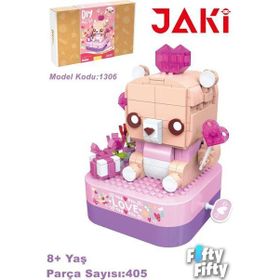 Jaki JK1306 Müzik Kutulu Ayıcık 405 Parça Oyuncak Yapım Seti