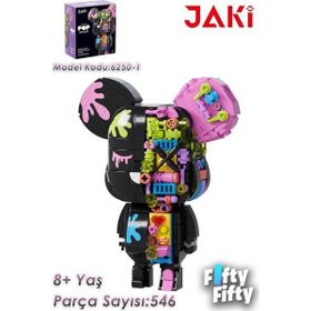 Jaki JK6350-1 Maker Pop Mıknatıs Ayı 546 Parça Oyuncak Yapım Seti