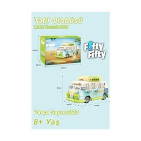 Jaki JK8305 Maker Pop Tatil Otobüsü 323 Parça Oyuncak Yapım Seti