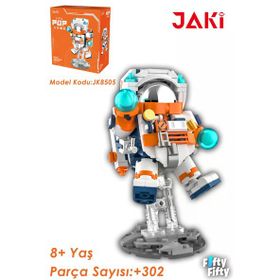 Jaki JK8505 Mini Space Serisi Astronot 302 Parça Oyuncak Yapım Seti