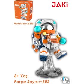Jaki JK8505 Mini Space Serisi Astronot 302 Parça Oyuncak Yapım Seti