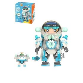 Jaki JK9107 Space Quest Serisi Mavi Astronot 488 Parça Oyuncak Yapım Seti