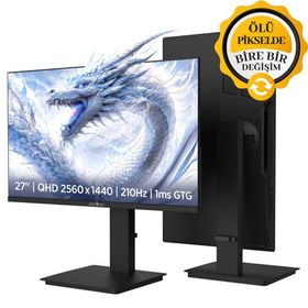James Donkey Ravel Q70 27 inç 210 Hz 1 ms Fast IPS 2K QHD Pivot Gaming Monitör