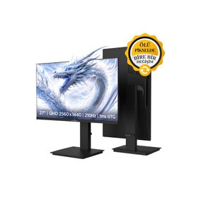 James Donkey Ravel Q70 27 inç 210 Hz 1 ms Fast IPS 2K QHD Pivot Gaming Monitör