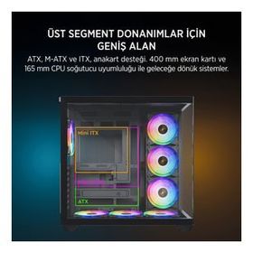 James Donkey Stark S801 ARGB Fanlı 650 W ATX Gaming Bilgisayar Kasası