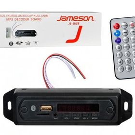 Jameson JS-4USB Çevirici Bord 12v Bt/Usb/Sd/Fm/Aux Konuşmalı Oto Teyp