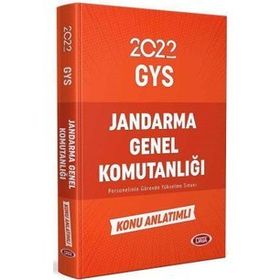 Jandarma Genel Komutanlığı Personeli Gys Konu Anlatımlı 2022 - Data Yayınları