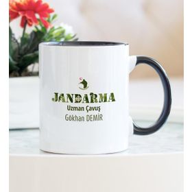 Jandarma Uzman Çavuş-Siyah Kupa Bardak