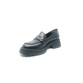 Janestt 108-434 Siyah Deri Kadın Loafer Ayakkabı