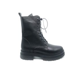 Janestt 118-28202 Siyah Deri Kadın Bot