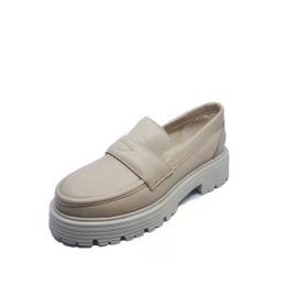 Janestt 118-28910 Siyah Kadın Deri Loafer Ayakkabı