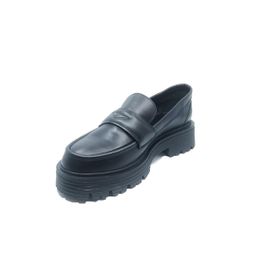 Janestt 118-28910 Siyah Kadın Deri Loafer Ayakkabı