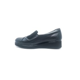 Janestt 145-018 Siyah Deri Kadın Casual Ayakkabı