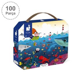 Janod 100 Parça Sualtı Dünyası Çanta Puzzle