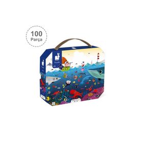 Janod 100 Parça Sualtı Dünyası Çanta Puzzle