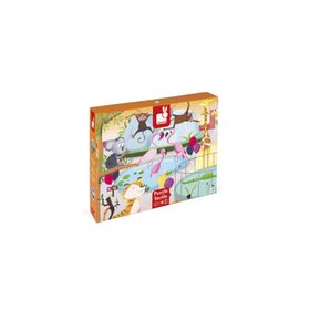 Janod 20 Parça Dokun Hisset Hayvanat Bahçesi Puzzle