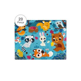 Janod 20 Parça Dokun Hisset Hayvanlar Puzzle