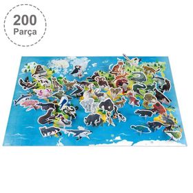 Janod 200 Parça Figürlü Hayvanlar Puzzle
