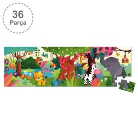 Janod 36 Parça Panoramik Orman Puzzle