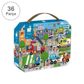 Janod 36 Parça Şehir Puzzle