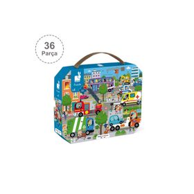 Janod 36 Parça Şehir Puzzle