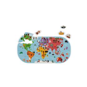 Janod Suya Dayanıklı 28 Parça Dünya Haritası Puzzle