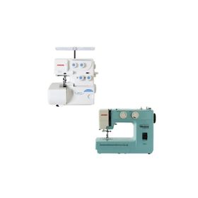Janome 8002D Overlok Makinesi ve TR2018 Dikiş Makinesi