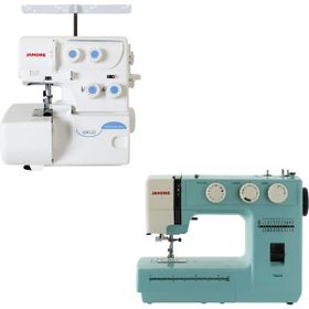 Janome 8002D Overlok Makinesi ve TR2023 Dikiş Makinesi
