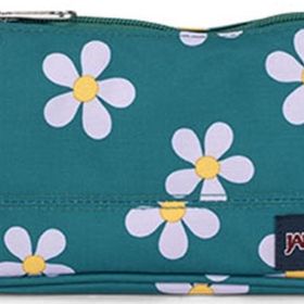 Jansport Medium Accessory Pouch Yeşil-Çiçek Desenli Kalem Çantası
