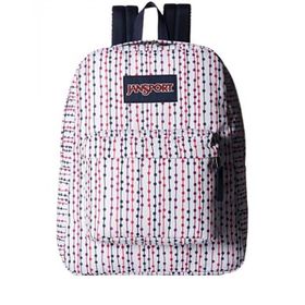 Jansport Superbreak Beyaz Renkli Noktalı Sırt Çantası