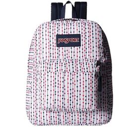 Jansport Superbreak Beyaz Renkli Noktalı Sırt Çantası