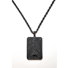 Janti JKMA19006 Kral Taç Tablet Zirkon Kolye