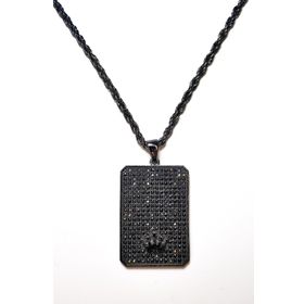 Janti JKMA19006 Kral Taç Tablet Zirkon Kolye