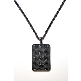 Janti JKMA19006 Kral Taç Tablet Zirkon Kolye