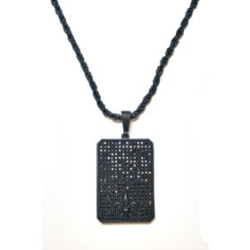 Janti JKMA19042 Zirkon Taşlı Çelik Tablet Kolye